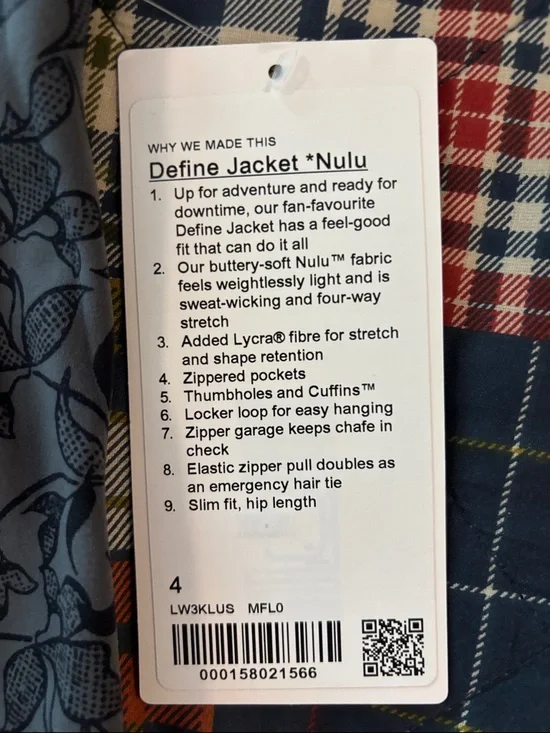 🍋🍋 lululemon athletica Gray Floral Zip-Up Jacket - Picture 3 of 6